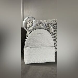 Michael Kors White Backpack